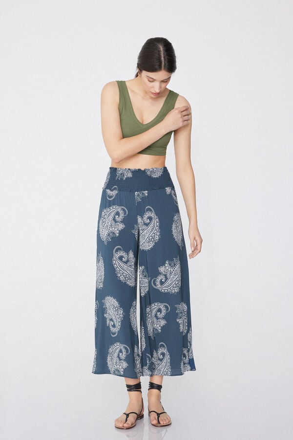 Tezenis Pantalones Estilo Japonés De Tela Punto Nido De Abeja