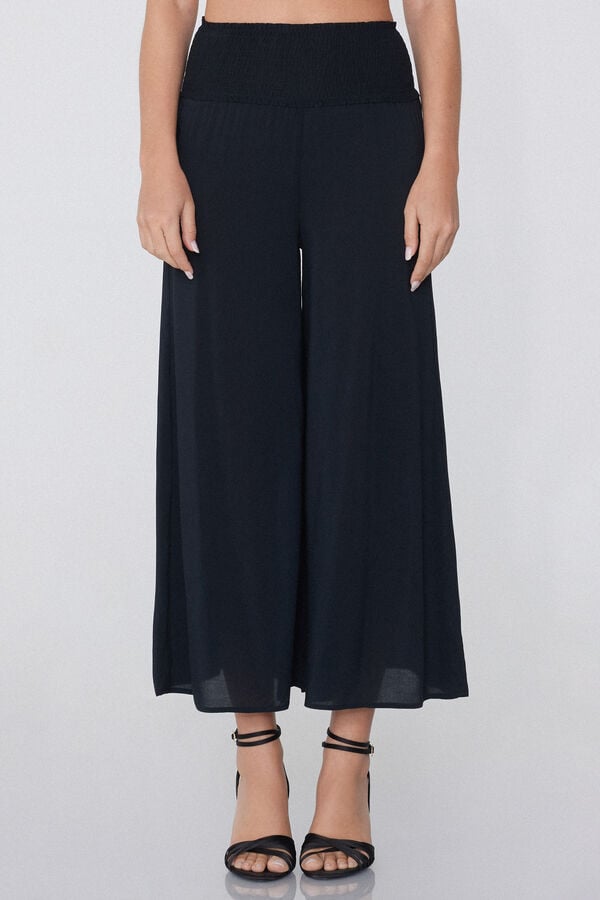 Tezenis Pantalones Estilo Japonés de Tela Punto Nido de Abeja