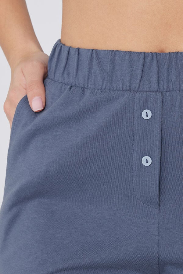 Tezenis Pantalones Largos Algodón Con Bolsillos Y Botones