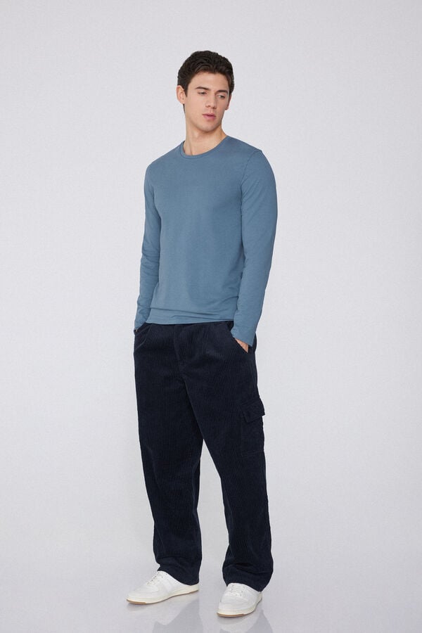 Tezenis Pantalones Largos Cargo Terciopelo Canalé Niña