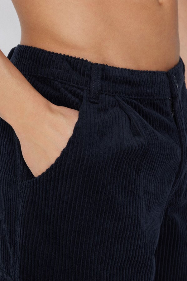 Tezenis Pantalones Largos Cargo Terciopelo Canalé Niña