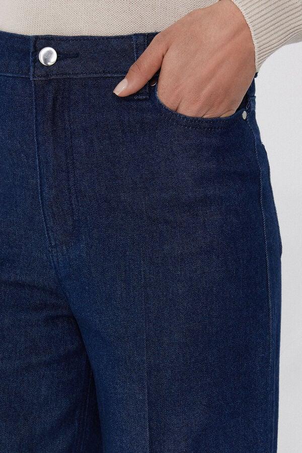 Tezenis Pantalones Largos Denim Cintura Alta Palazzo