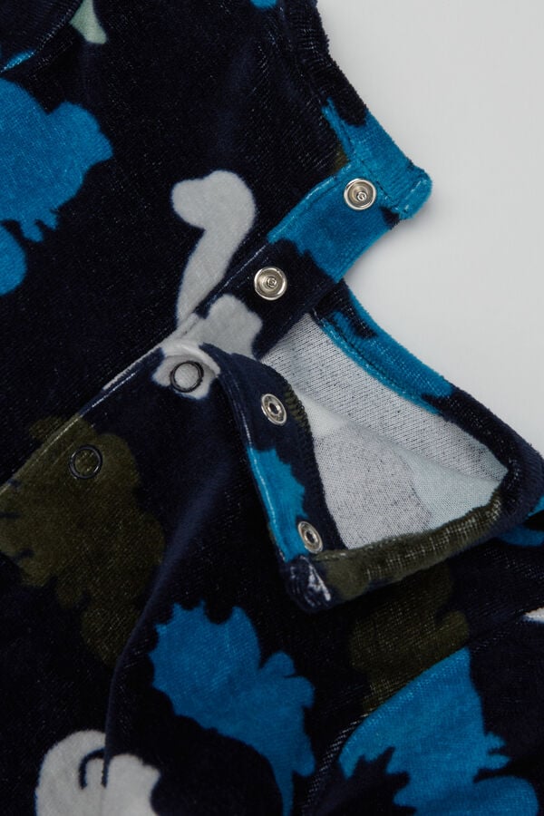 Tezenis Pelele De Dos Piezas Para Bebé De Chenilla De Algodón Grueso