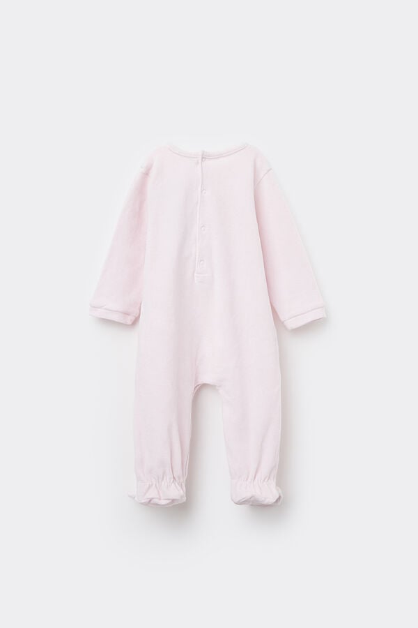 Tezenis Pelele Para Bebé De Chenilla De Algodón Con Pies