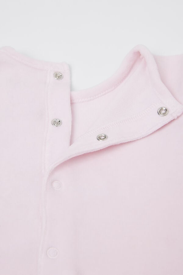 Tezenis Pelele Para Bebé De Chenilla De Algodón Con Pies