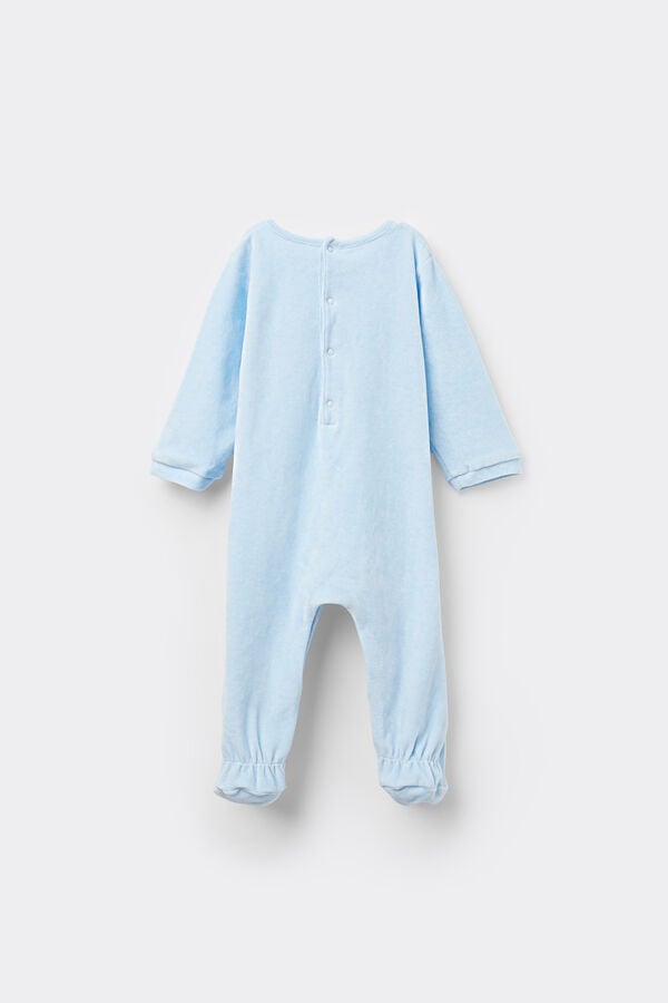 Tezenis Pelele Para Bebé De Chenilla De Algodón Con Pies