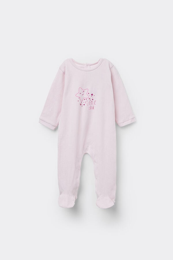 Tezenis Pelele para Bebé de Chenilla de Algodón con Pies