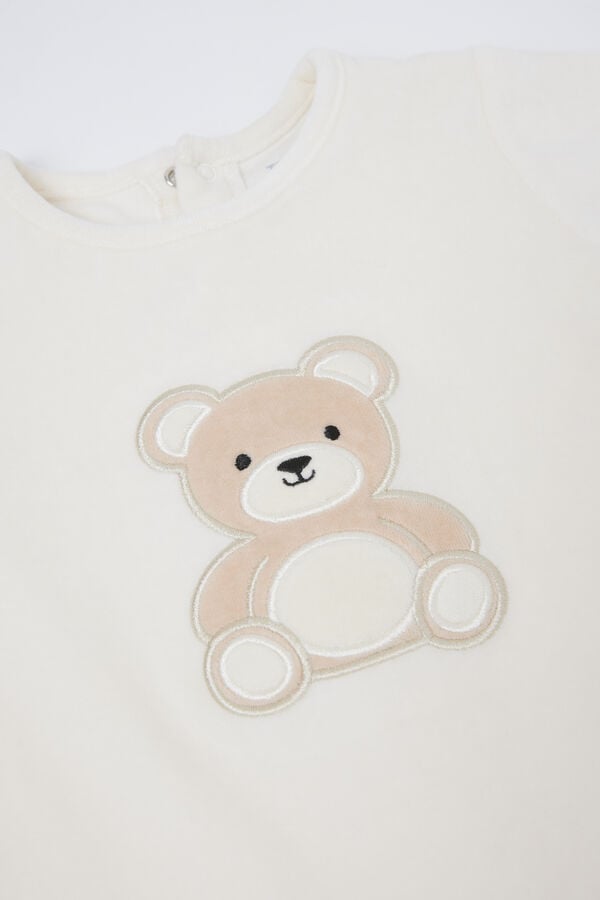 Tezenis Pelele Para Bebé De Chenilla De Algodón Grueso