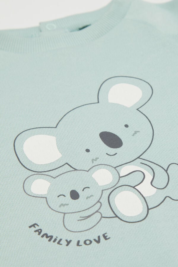 Tezenis Pelele Para Bebé De Manga Larga De Felpa De Algodón Grueso