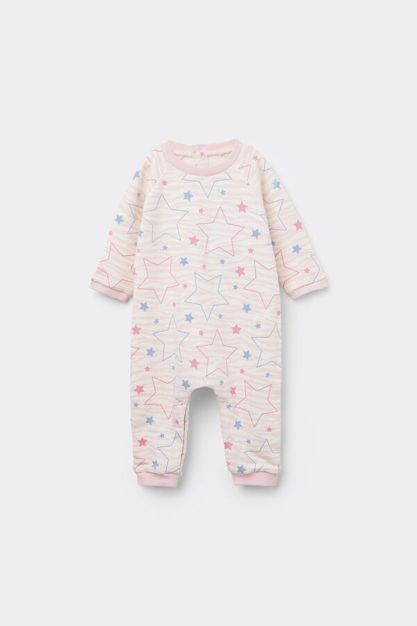 Tezenis Pelele para Bebé de Manga Larga de Felpa de Algodón Grueso