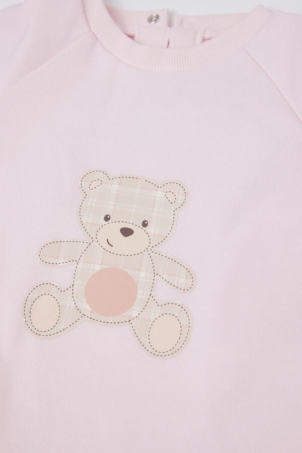 Tezenis Pelele Para Bebé De Manga Larga De Felpa De Algodón Grueso