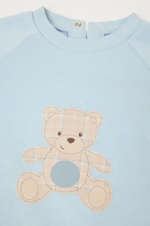 Tezenis Pelele Para Bebé De Manga Larga De Felpa De Algodón Grueso