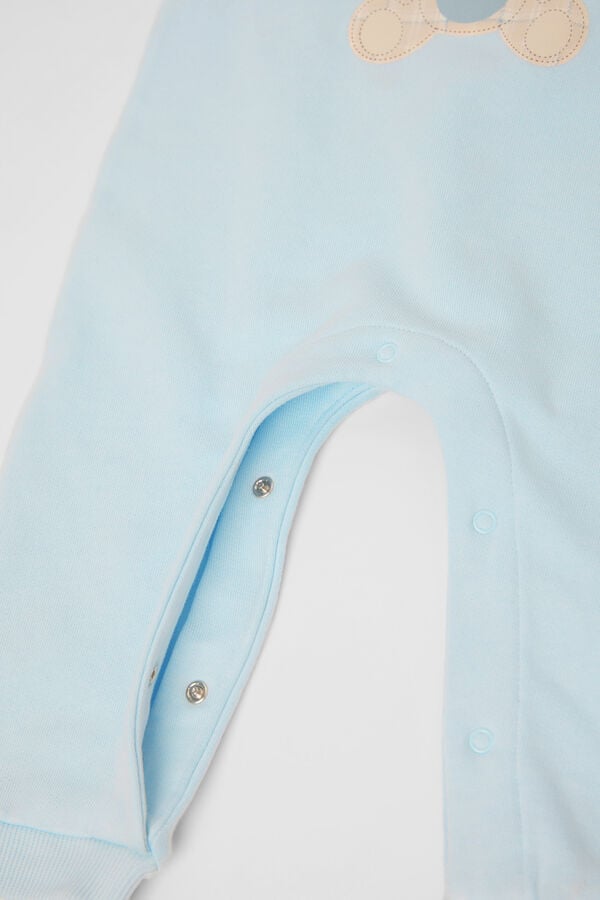 Tezenis Pelele Para Bebé De Manga Larga De Felpa De Algodón Grueso