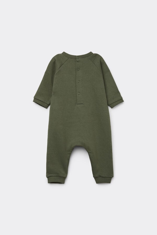 Tezenis Pelele Para Bebé De Manga Larga De Felpa De Algodón Grueso