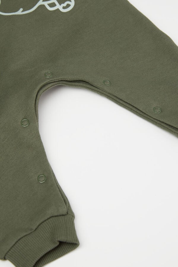 Tezenis Pelele Para Bebé De Manga Larga De Felpa De Algodón Grueso