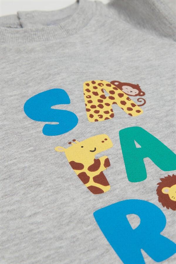 Tezenis Pelele Para Bebé De Manga Larga De Felpa De Algodón Grueso