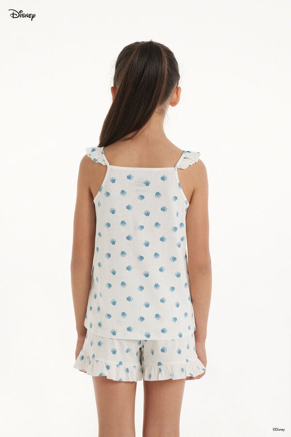 Tezenis Pijama Corto De Algodón Con Estampado De Minnie De Disney Para Niña