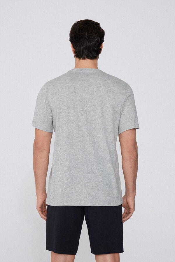 Tezenis Pijama Corto De Media Manga De Algodón Stampa Rock