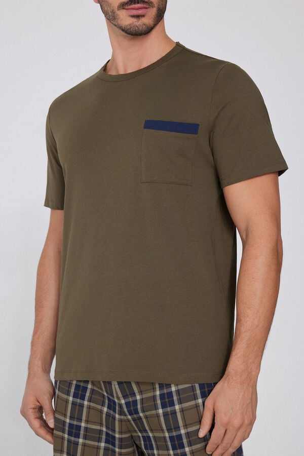 Tezenis Pijama Corto De Media Manga De Algodón Y Tela