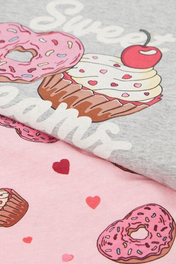 Tezenis Pijama Corto Manga Corta Algodón Estampado Dream Niña