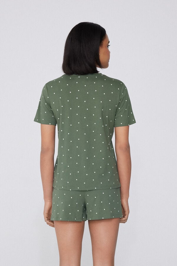 Tezenis Pijama Corto Manga Corta Algodón Estampado Lunares