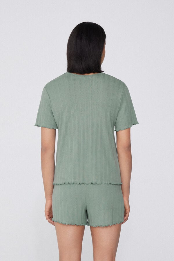 Tezenis Pijama Corto Media Manga De Algodón Pointelle Fantasy