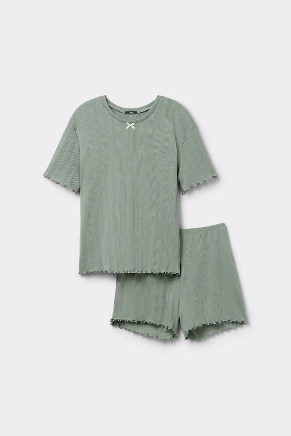 Tezenis Pijama Corto Media Manga De Algodón Pointelle Fantasy