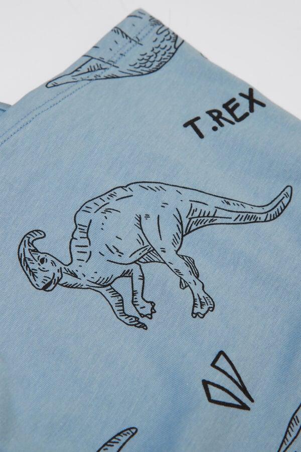 Tezenis Pijama Corto Niño Media Manga Algodón Estampado Dino