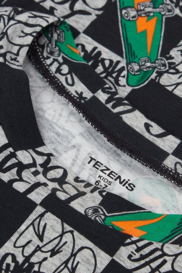 Tezenis Pijama Corto Niño Media Manga Algodón Estampado Street