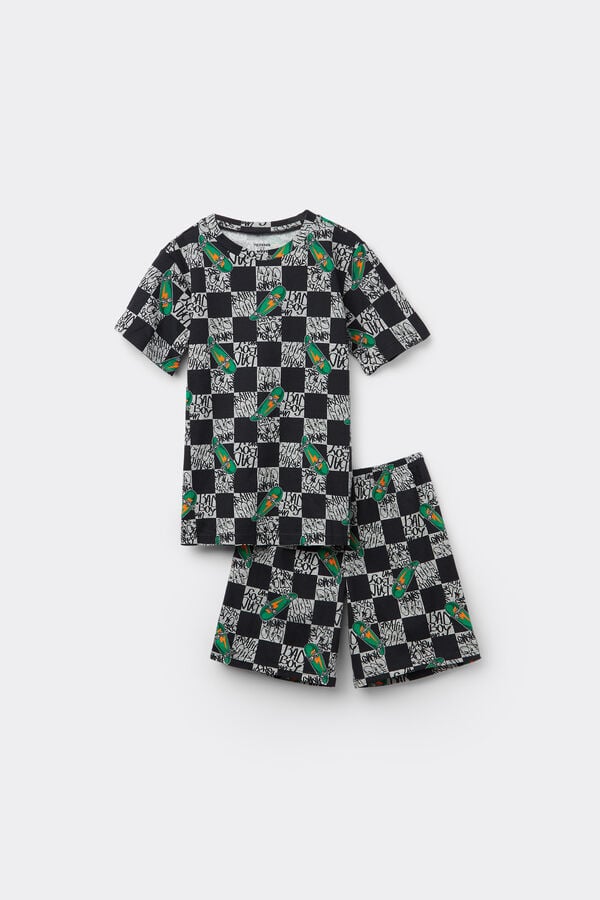 Tezenis Pijama Corto Niño Media Manga Algodón Estampado Street