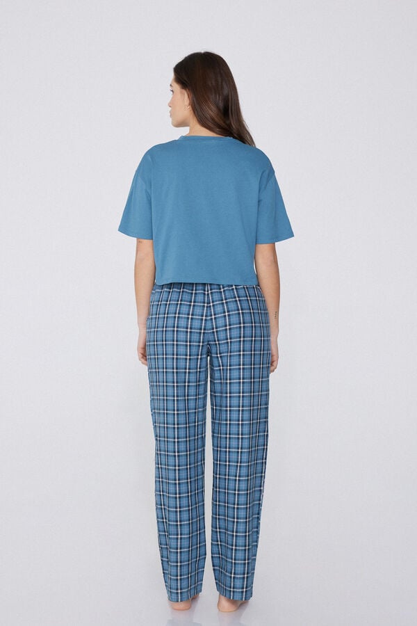 Tezenis Pijama De Media Manga Con Pantalón Largo De Tela