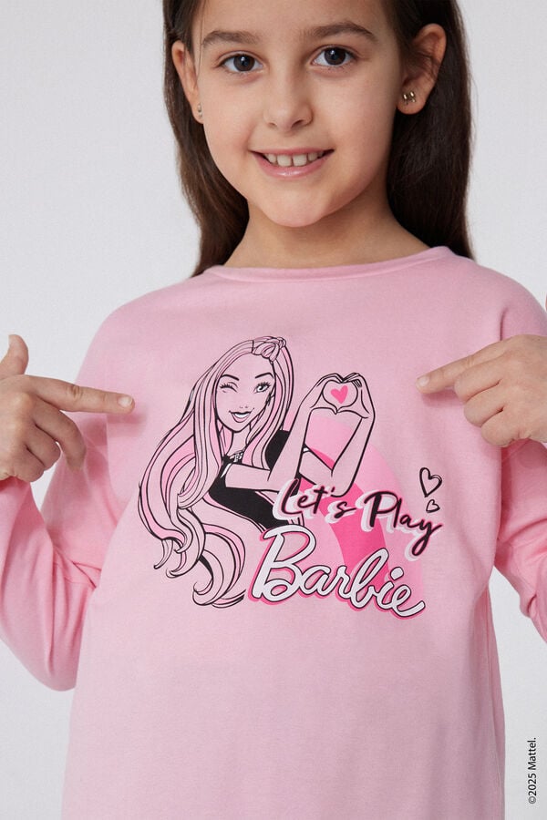 Tezenis Pijama Largo Algodón Estampado Barbie Para Niña