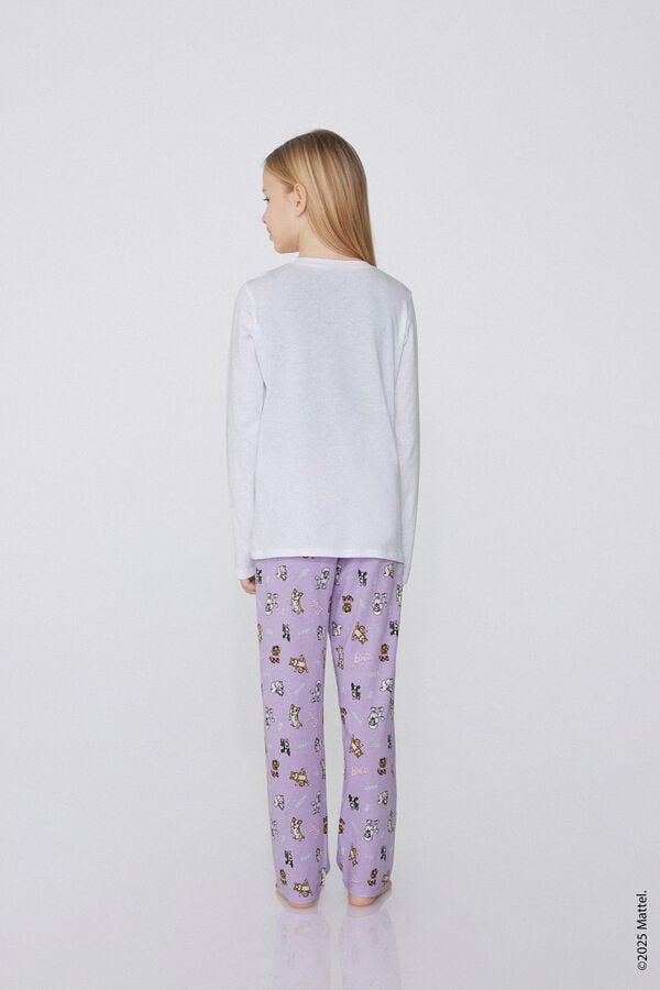 Tezenis Pijama Largo Algodón Estampado Barbie Para Niña