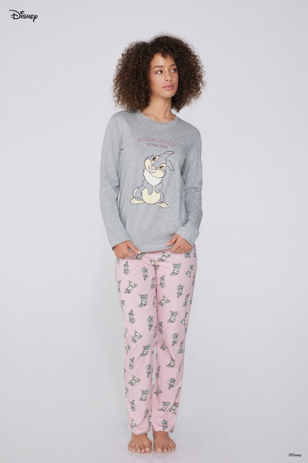 Tezenis Pijama Largo Algodón Estampado Disney Bambi