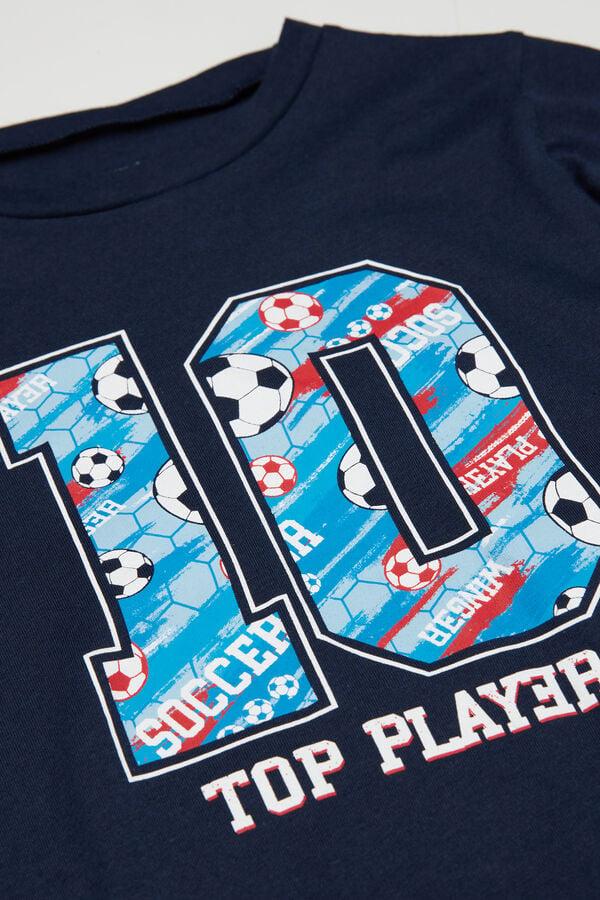 Tezenis Pijama Largo Algodón Estampado Football Niño