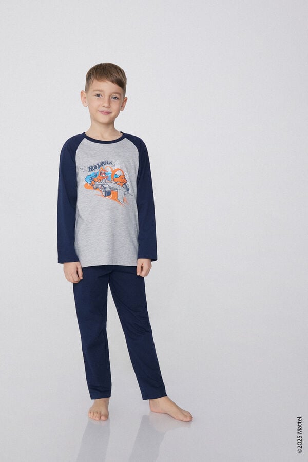 Tezenis Pijama Largo Algodón Estampado Hot Wheels Para Niño