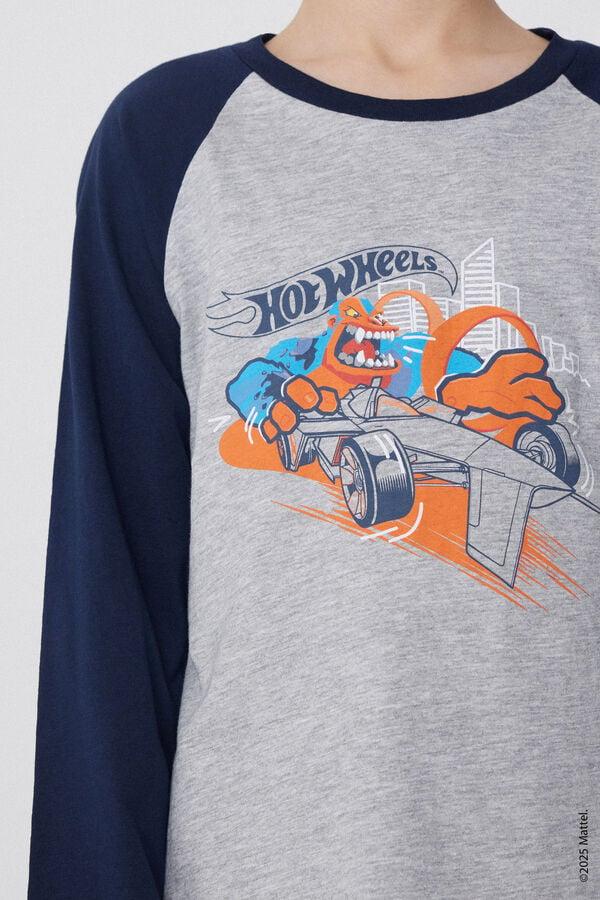 Tezenis Pijama Largo Algodón Estampado Hot Wheels Para Niño