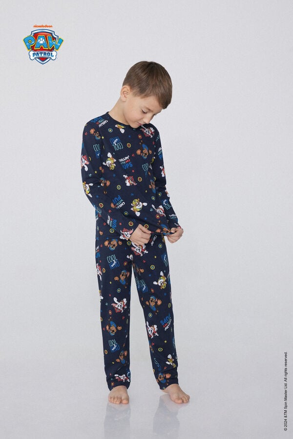 Tezenis Pijama Largo Algodón Estampado Paw Patrol Niño