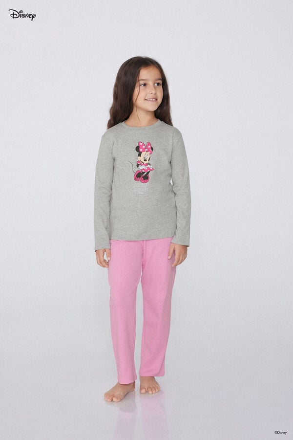 Tezenis Pijama Largo Algodón Grueso Disney Minnie Niña