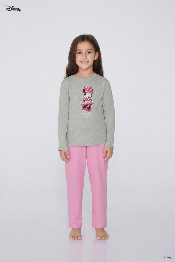 Tezenis Pijama Largo Algodón Grueso Disney Minnie Niña