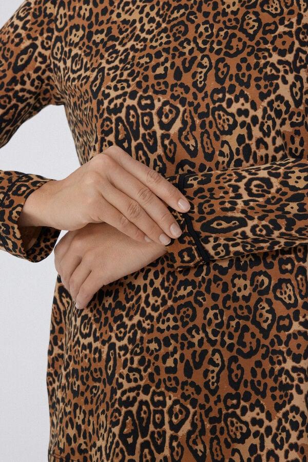 Tezenis Pijama Largo Algodón Grueso Estampado Animal