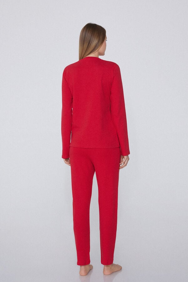 Tezenis Pijama Largo Algodón Grueso Muñeco Jengibre