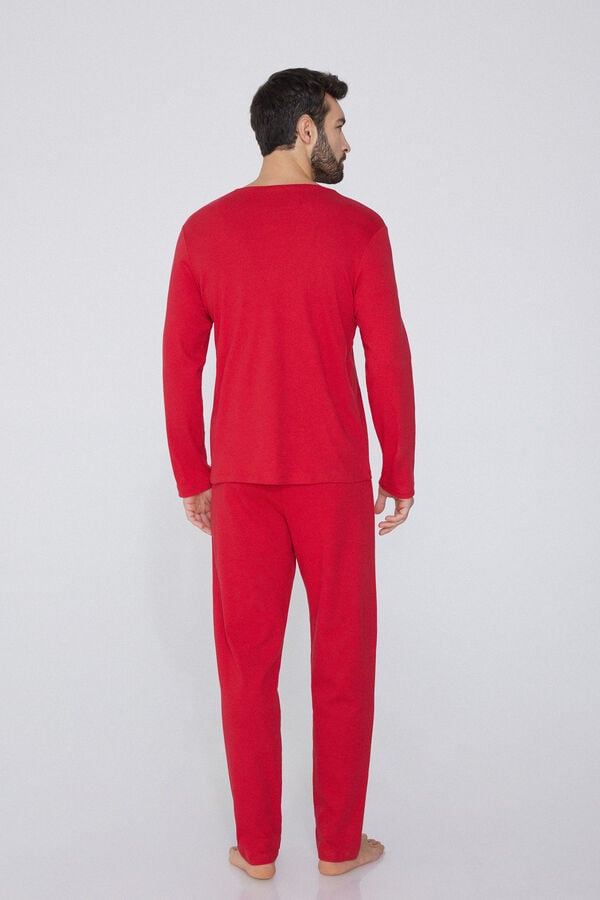 Tezenis Pijama Largo Algodón Grueso Muñeco Jengibre