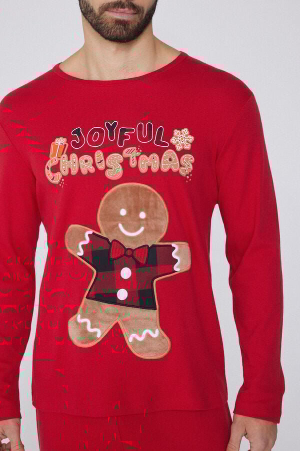 Tezenis Pijama Largo Algodón Grueso Muñeco Jengibre