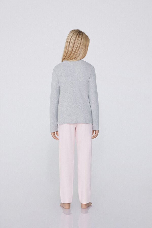 Tezenis Pijama Largo Cuello Redondo Algodón Grueso Oveja