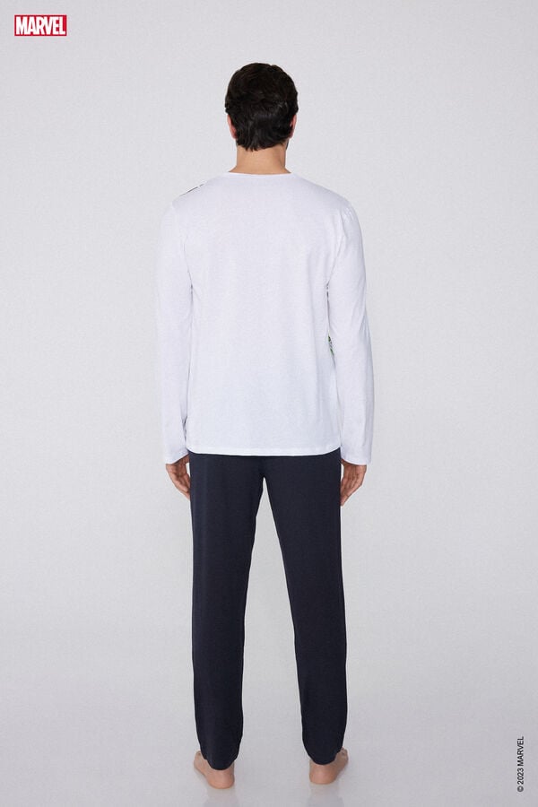 Tezenis Pijama Largo De Algodón Con Estampado Avengers