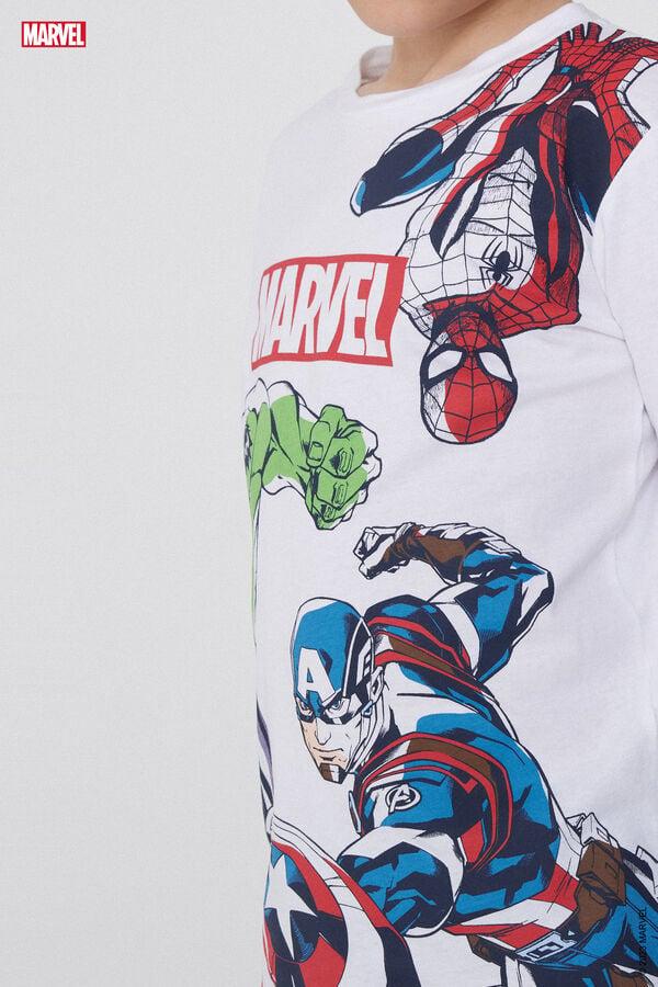 Tezenis Pijama Largo De Algodón Con Estampado Avengers