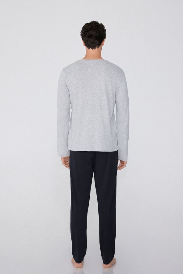 Tezenis Pijama Largo De Algodón Con Estampado Champions