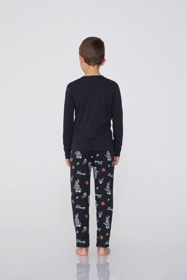 Tezenis Pijama Largo De Algodón Con Estampado De Coches