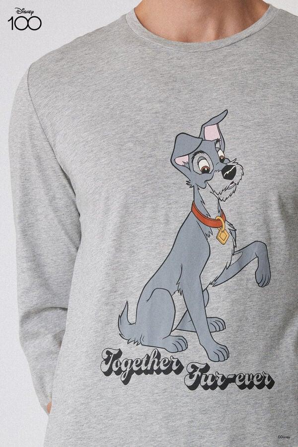 Tezenis Pijama Largo De Algodón Con Estampado De Disney De Vagabundo